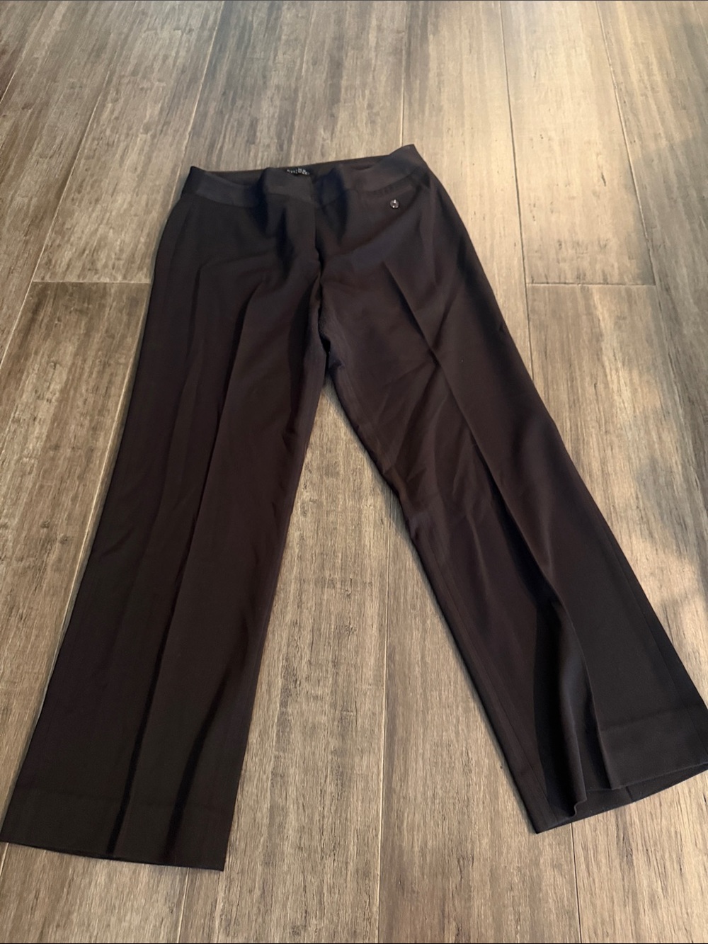 Wide-Leg Black Women's Dress Pants